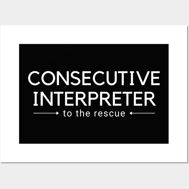 Consecutive Interpreter To The Rescue Wall Art by mon-